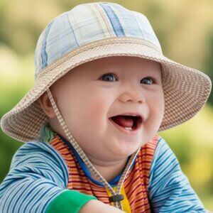 VINTAGE WALLAROO Platypus Bucket Hat Floppy Sun Beach Swim Toddler Boy Girls